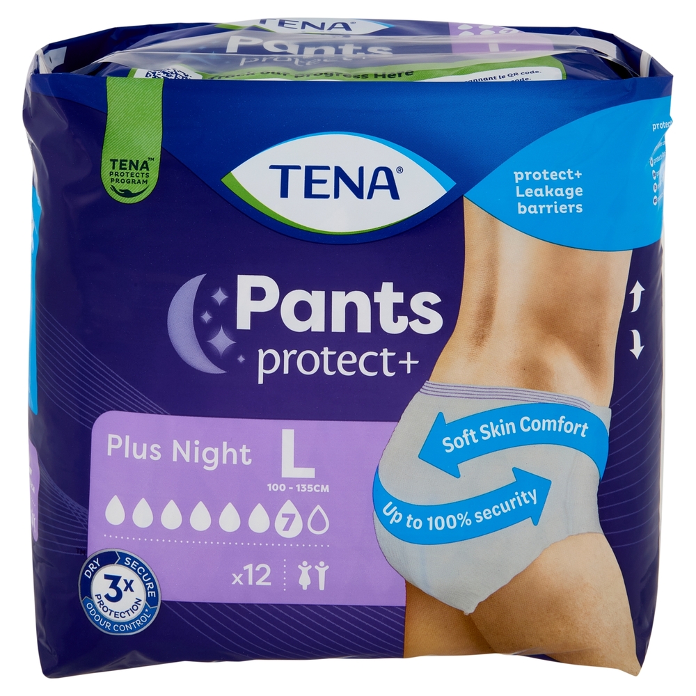 Tena Pants Culottes Plus Night L 12 pz